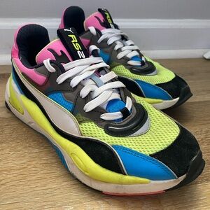 Puma RS-2K Internet Exploring Trainer Sneakers in the Fizzy Yellow Colorway
